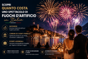 Spettacolo luminoso notturno per eventi in Italia